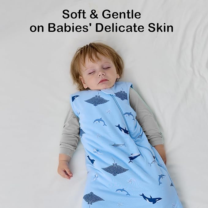 BubblePanda Rayon Made from Bamboo Sleep Sack 6-12 Months 0.5 Tog Soft - Image 4