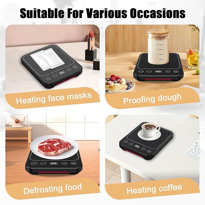 Sourdough Starter Warmer Mat, 12H Timer Warming Heating Pad, Precise 1°F - Image 4