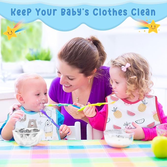 Jeyiour 24 Pcs Baby Waterproof Bibs - Image 7