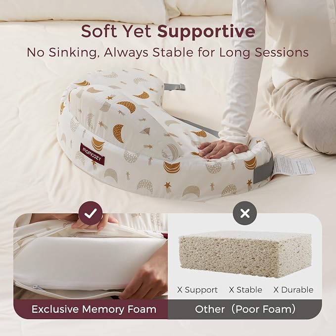Momcozy Innovative Safety Fence Nursing Pillow - Image 4