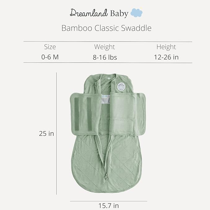 Dreamland Baby Bamboo Viscose Swaddle Blanket. 1.0 TOG Ultra Soft Swaddle - Image 6