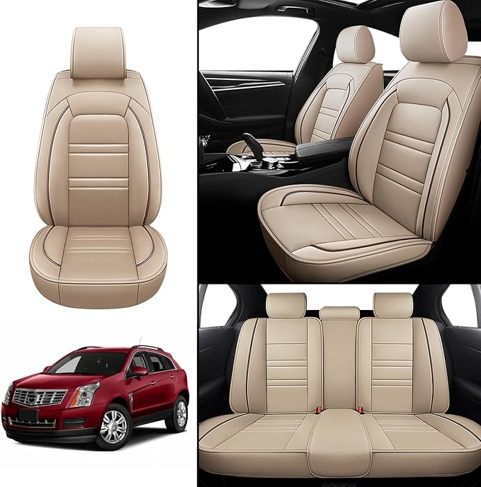 Seat Covers for Cadillac SRX 2004-2016 | 5-Seats Leather Seat Covers - Image 2