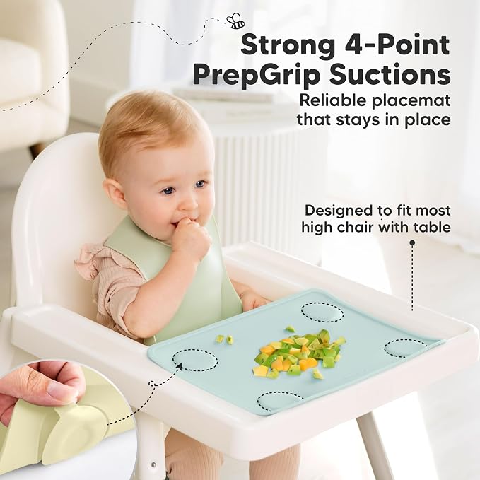 KeaBabies 2-Pack Silicone Placemats - Image 4