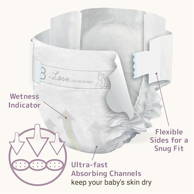 Bambo Nature Hypoallergenic Dream Baby Diapers, Premium Eco-Labeled Sustainable - Image 3