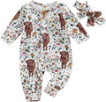 CIYCUIT Baby Girls Cactus Footies Newborn Zip Up Onesie Romper by CIYCUIT