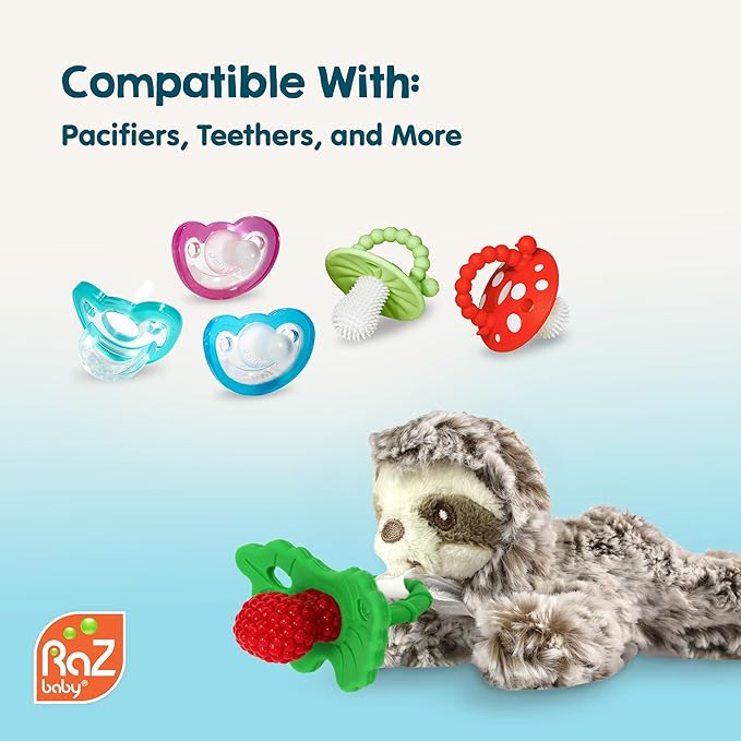 RaZbaby Bear RaZbuddy Stuffed Animal Pacifier Holder - Image 8