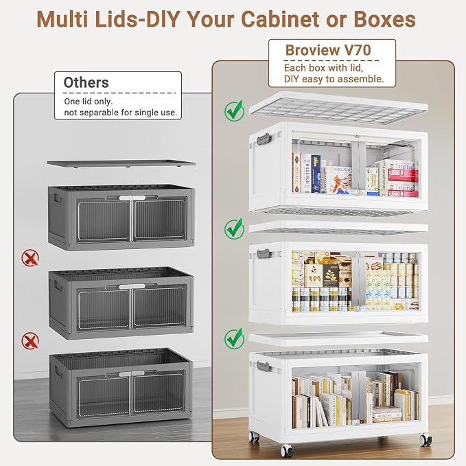 BROVIEW 160QT Stackable Storage Bins - Image 3