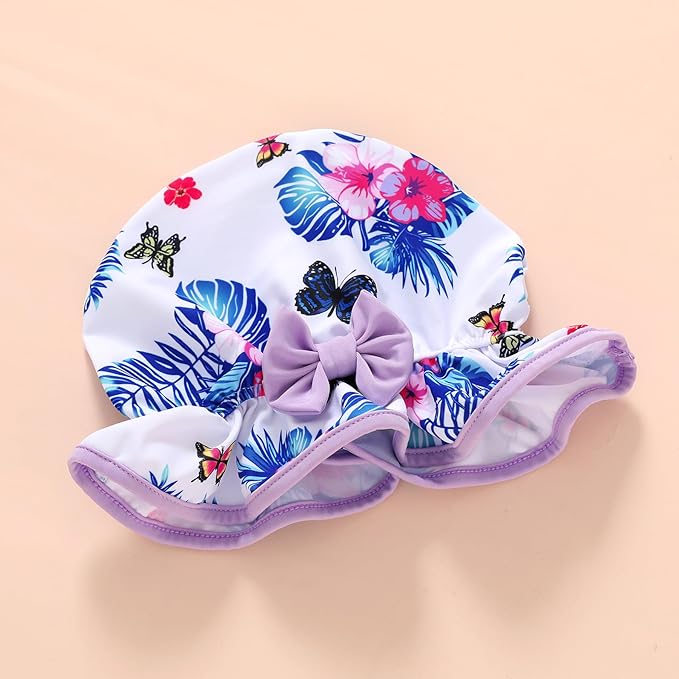 Infant Baby Girl Swimsuit One-Piece Long Sleeve Rash Guard - Image 4