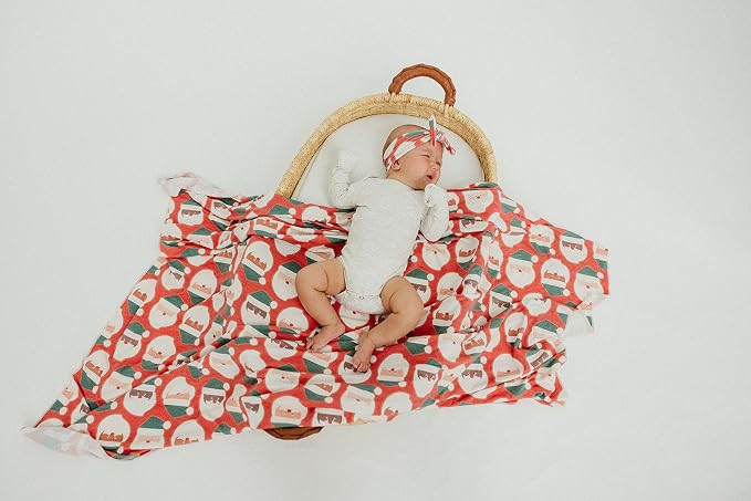 Copper Pearl Large Premium Knit Baby Swaddle Receiving Blanket Claus - Image 2