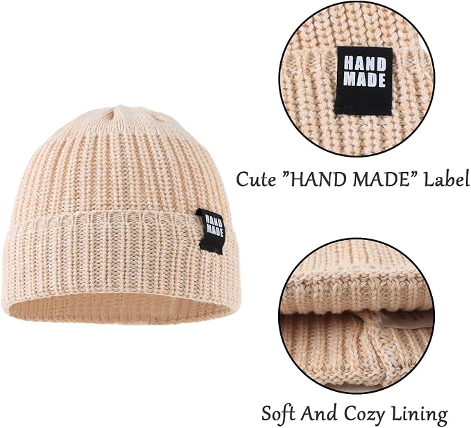 JANGANNSA Simple Knitted Baby Beanie Hip-Hop Boys Winter Hat Toddler Kids Bonnet - Image 5