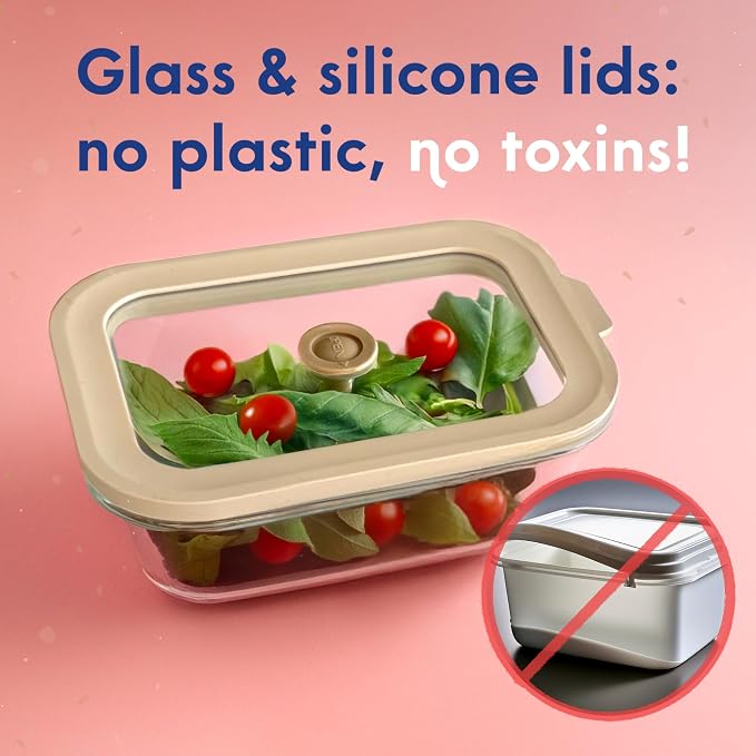 Non-Toxic 35 Oz Glass Storage Containers - Image 2