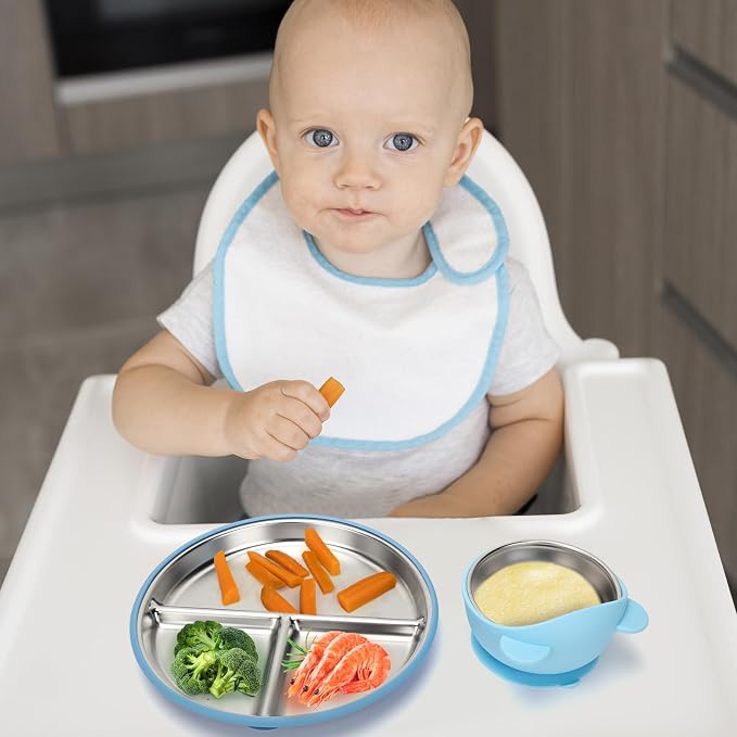 Stainless Steel Baby Plate and Bowls - Image 7