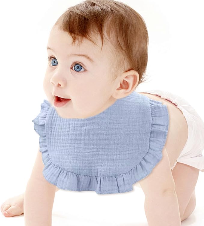 Baby Drool Bibs for Unisex Girls Boys 12 Pack Baby Muslin Bibs for Drooling and - Image 2