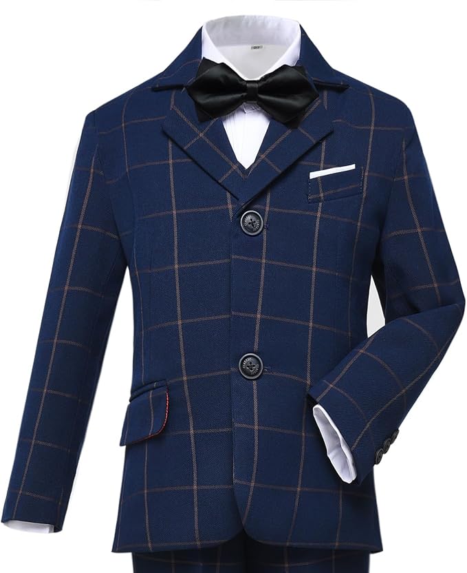 Boys Suit for Kids Tuxedo Suits for Wedding Formal Suit Set Toddler Boy Dress - Image 3