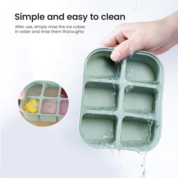 Ice Cube Tray 2 Pack – Stackable Large Silicone Ice Cube Freezer Molds & Easy - Image 7
