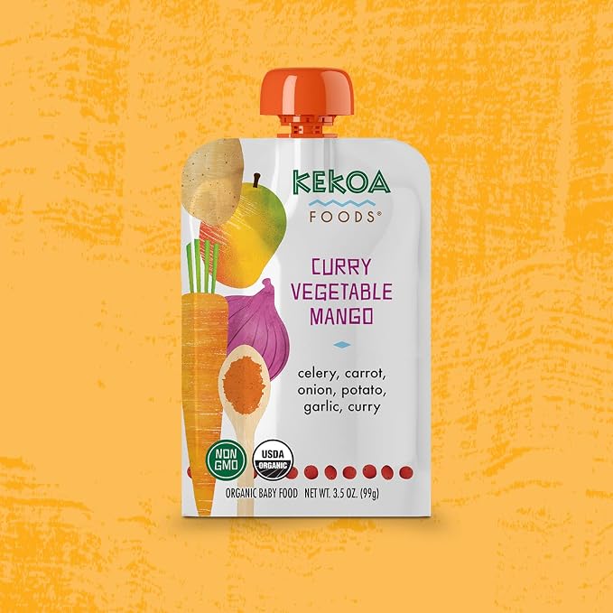Kekoa Foods 100% USDA Certified-Organic Vegetarian Baby Food Puree Variety - Image 6