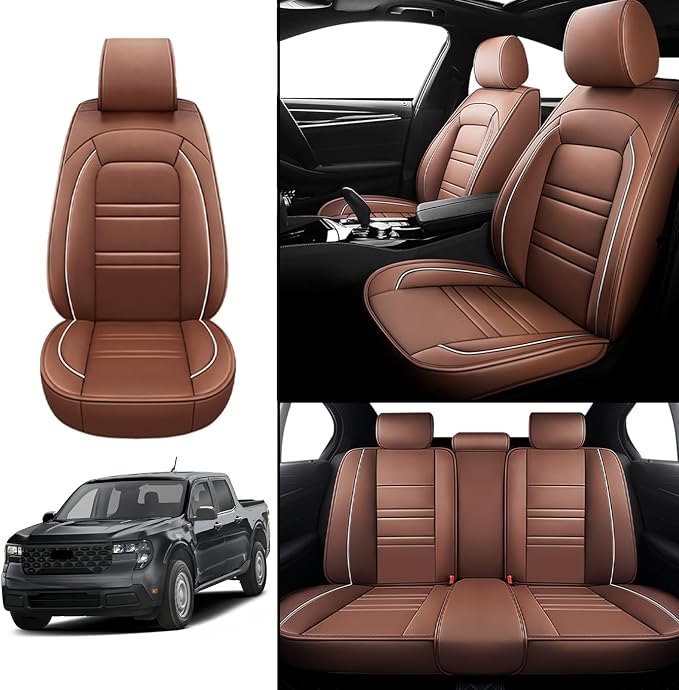Seat Covers for Ford Maverick 2022-2025 | 5-Seats Leather Seat Covers - Image 2
