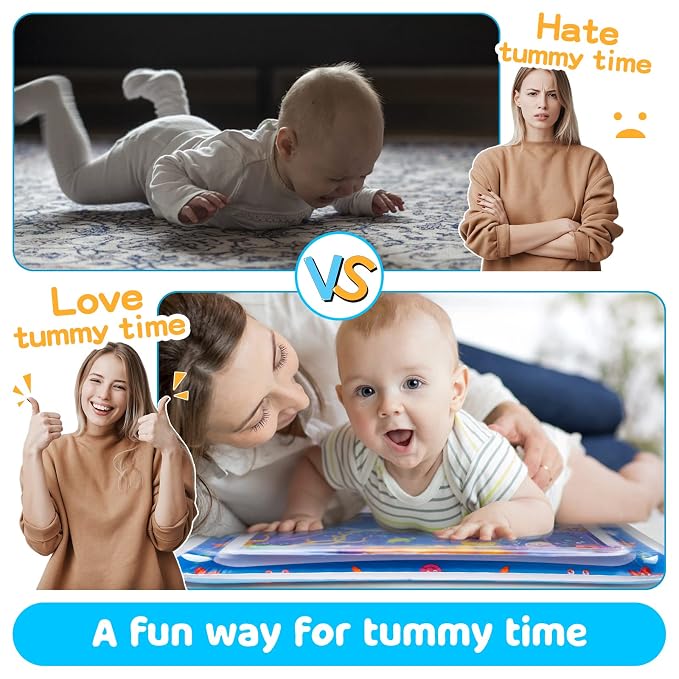 Tummy Time Water Mat丨Inflatable Tummy Time Water Play Mat - Image 2