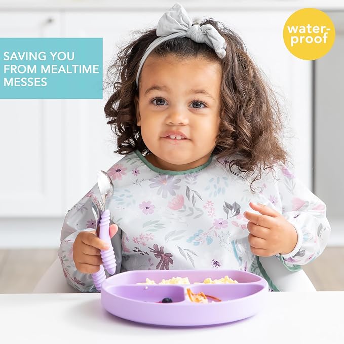 Bumkins Sleeved Bib for Girl or Boy, Baby and Toddler for 6-24 Mos, Essential - Image 2