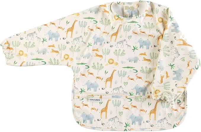 Loulou Lollipop Long Sleeve Mess Free Waterproof Bibs, by LoulouLollipop