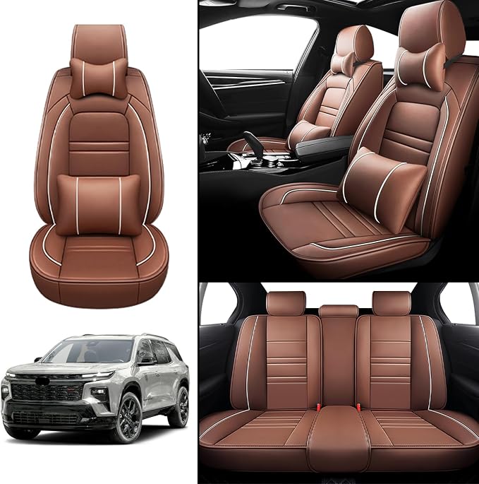 Seat Covers for Chevy Traverse 2009-2025 | 5-Seats Leather Seat Covers - Image 2