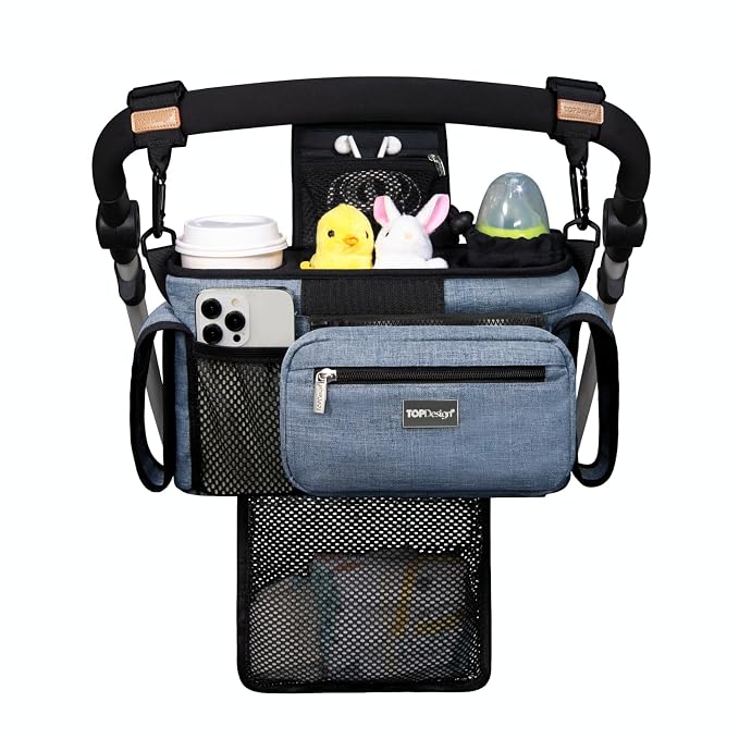TOPDesign Universal Baby Stroller Organizer, Stroller Caddy by TOPDesign