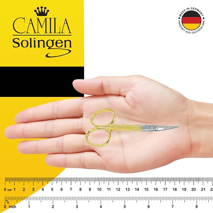 CS05 Professional Nail Cuticle Scissors, Hypoallergenic Gold Plated Sharp - Image 4