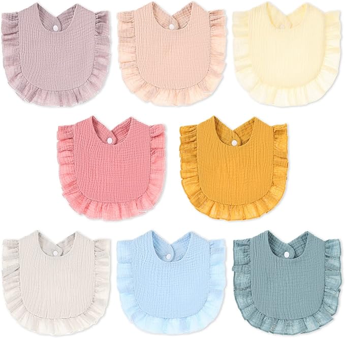 Baby Bibs Muslin Drool Teething Drooling Bibs by Mccotwe
