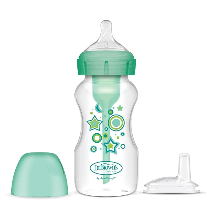 Dr. Brown’s Anti-Colic Options+ Wide-Neck Sippy Bottle Starter Kit, by DrBrowns