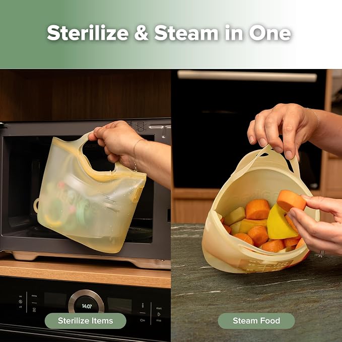 Haakaa On-The-Go Silicone Microwave Steam Sterilizer Bags - Image 4