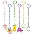 Toy Straps for Baby, RTMOK Silicone Setpacifier Clip, Applies to Car Seat Toy by RTMOK
