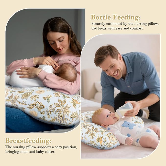 Nursing Pillow & Breastfeeding Pillow – Ergonomic C-Shape - Image 2