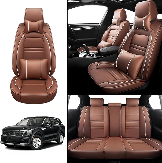 Car Seat Covers for kia Sorento 2003-2025 | 5-Seats Seat Covers, Waterproof - Image 2