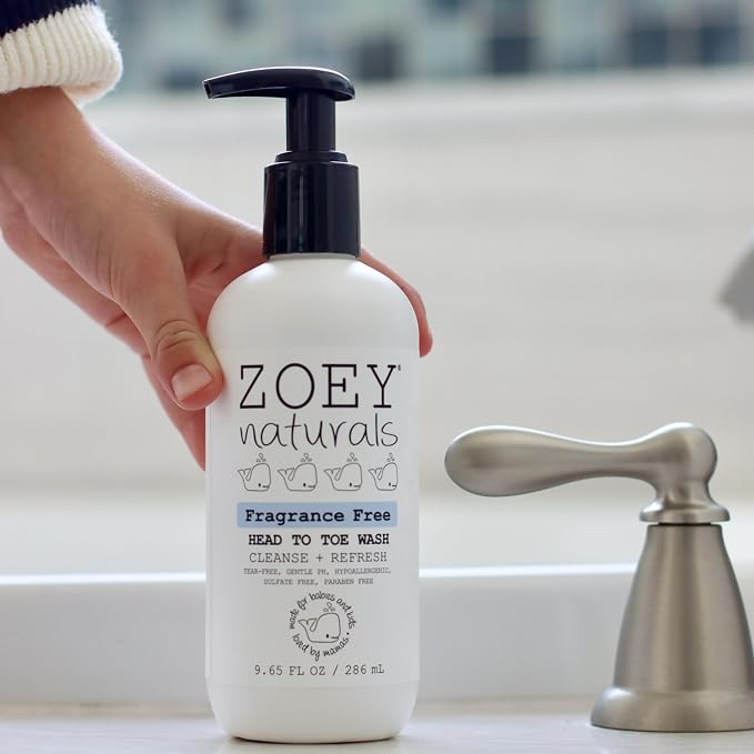 Absolutely Natural Zoey Naturals Fragrance-Free Head to Toe Baby & Toddler Wash - Image 7