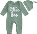 Fernvia Newborn Baby Boy Clothes Letters Print Bodysuit 3 6 9 12 18 Months Long by Fernvia
