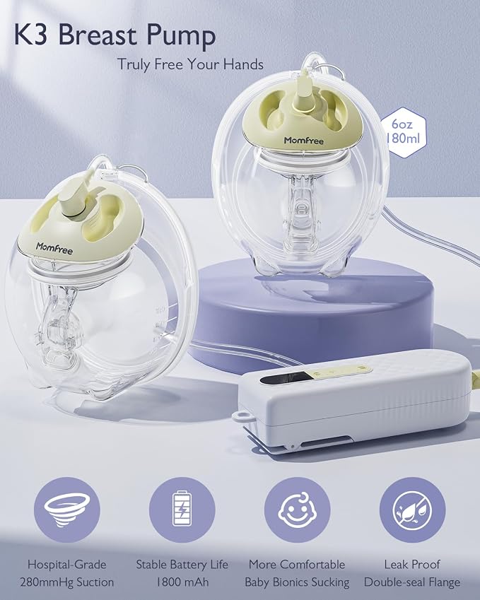 Breast Pump Hands Free K3 Updated, Wearable Breastfeeding Pump - Image 5
