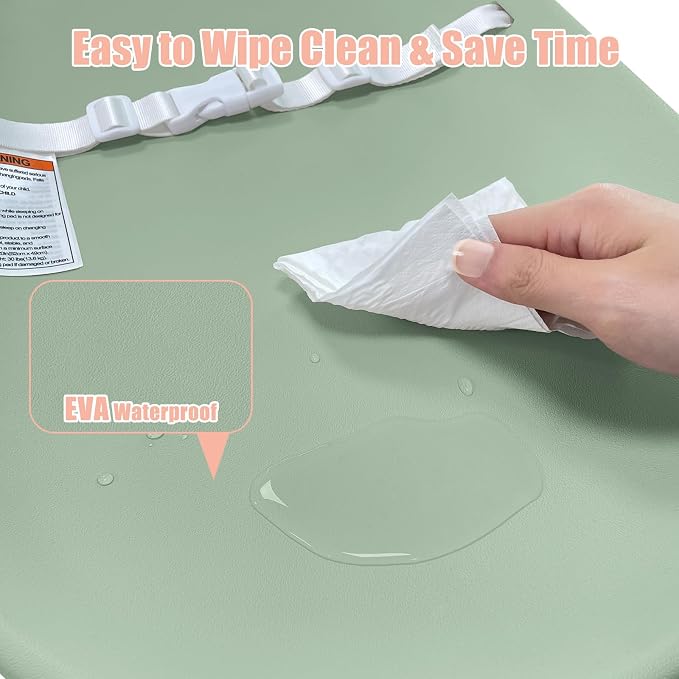Baby Changing Pad, EVA Waterproof Non-Slip Changing Table Pad - Image 3