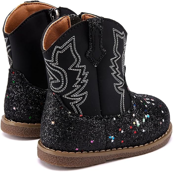 BMCiTYBM Baby Cowboy Cowgirl Boots Infant Western Shoes Boys Girls Round Toe - Image 5