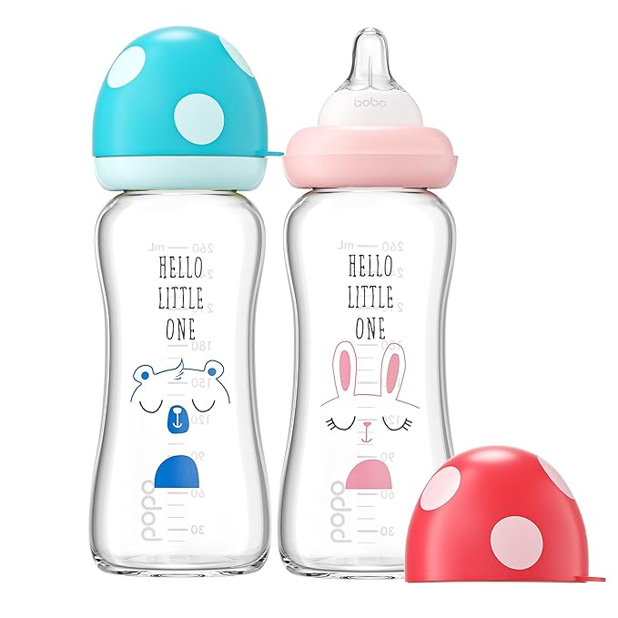 YOHKOH Natural Glass Baby Bottle by Home