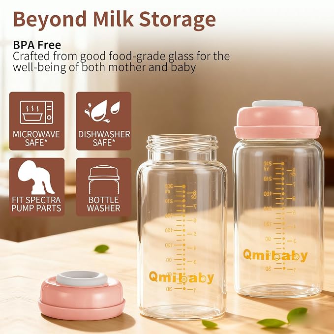 Breast Milk Storage Bottles 240ml 8oz BPA-Free Leak-Proof Baby Bottle - Image 4