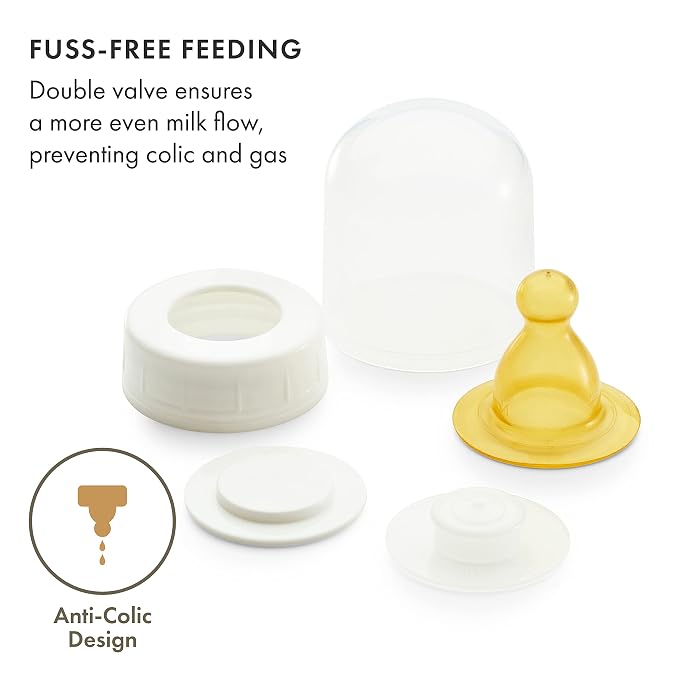 Natursutten Anti-Colic Glass Baby Bottle 2-Pack - 8 oz - Image 4