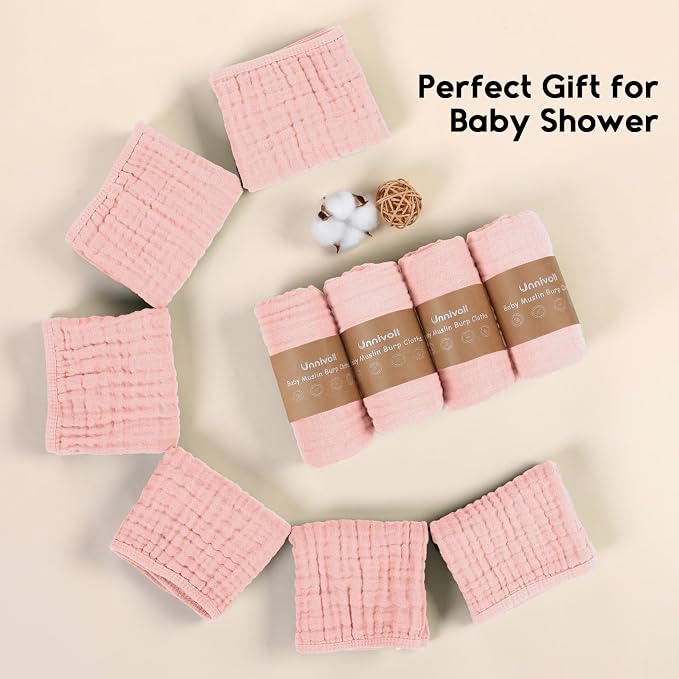 Muslin Burp Cloths for Baby 100% Cotton Burping Cloths for Boys Girls Large - Image 7