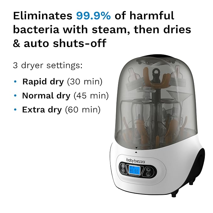 Baby Brezza Baby Bottle Sterilizer and Dryer Machine – Electric Steam - Image 3