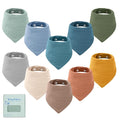 Yoofoss Muslin Baby Bibs 10 Pack 100% Organic Cotton 6-Layer Soft Absorbent by YOOFOSS