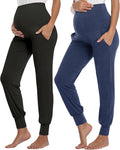 AMPOSH Women's Maternity Pants Stretchy Lounge Workout Pants Casual Loose Comfy by AMPOSH