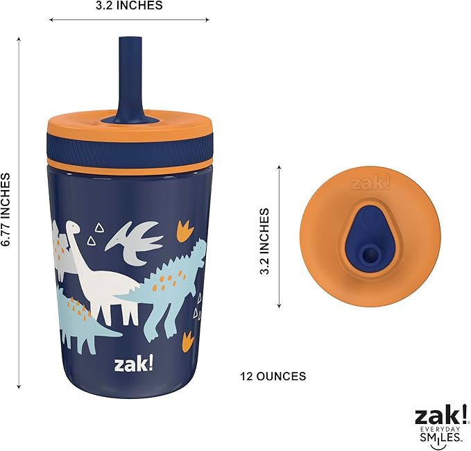 Zak Designs Kelso Toddler Cups For Travel or At Home, 12oz Vacuum Insulated - Image 8