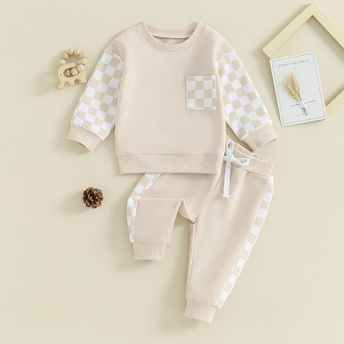 Fernvia Toddler Baby Girl Clothes 3 6 9 12 18 24 Months Fall Outfits Solid Long - Image 2
