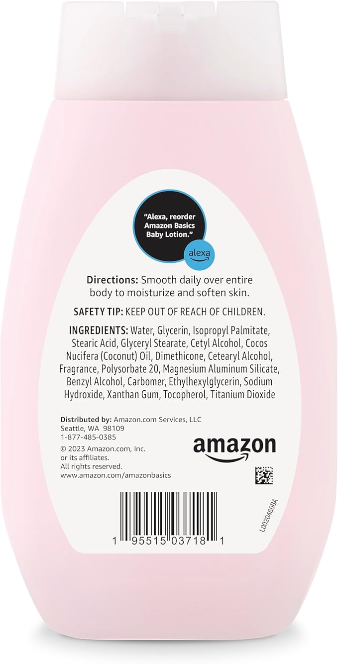 Amazon Basics Baby Lotion, Mild & Gentle, Lightly Scented, 13.6 Fl Oz - Image 4