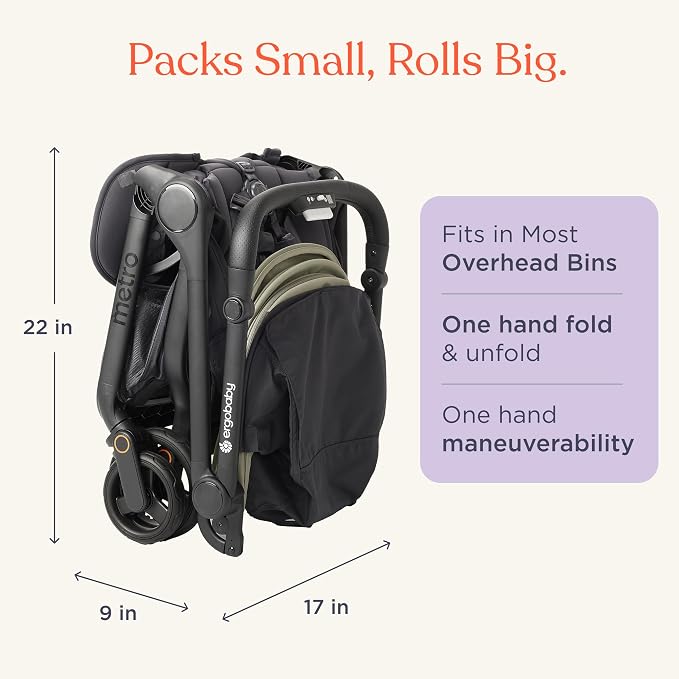 Ergobaby Metro 3 All in One Compact Baby Stroller - Image 4