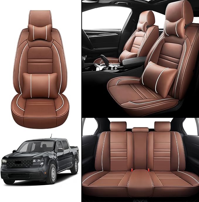 Car Seat Covers for Ford Maverick 2022-2025 | 5-Seats Seat Covers, Waterproof - Image 2
